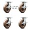 Service Caster 8 Inch High Temp Phenolic Caster Set with Roller Bearing and Brakes/Swivel Locks SCC-35S820-PHRHT-SLB-BSL-4 - alternate 1
